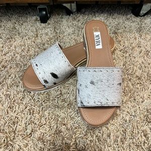 Cowhide sandals